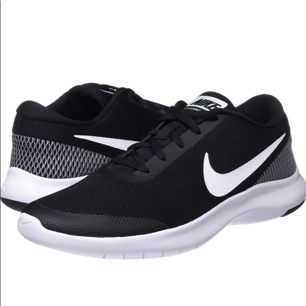Nike Flex Experience RN Black & White Shoes